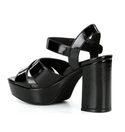 AMMA BLACK CRINKLE PATENT
