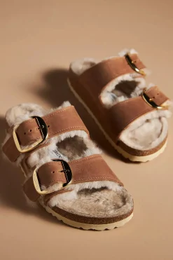 ARIZONA BIG BUCKLE COGNAC OILED LEATHER/SHEARLING