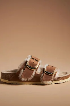 ARIZONA BIG BUCKLE COGNAC OILED LEATHER/SHEARLING