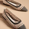 BRIE WOVEN NUDE/BLACK