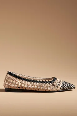 BRIE WOVEN NUDE/BLACK