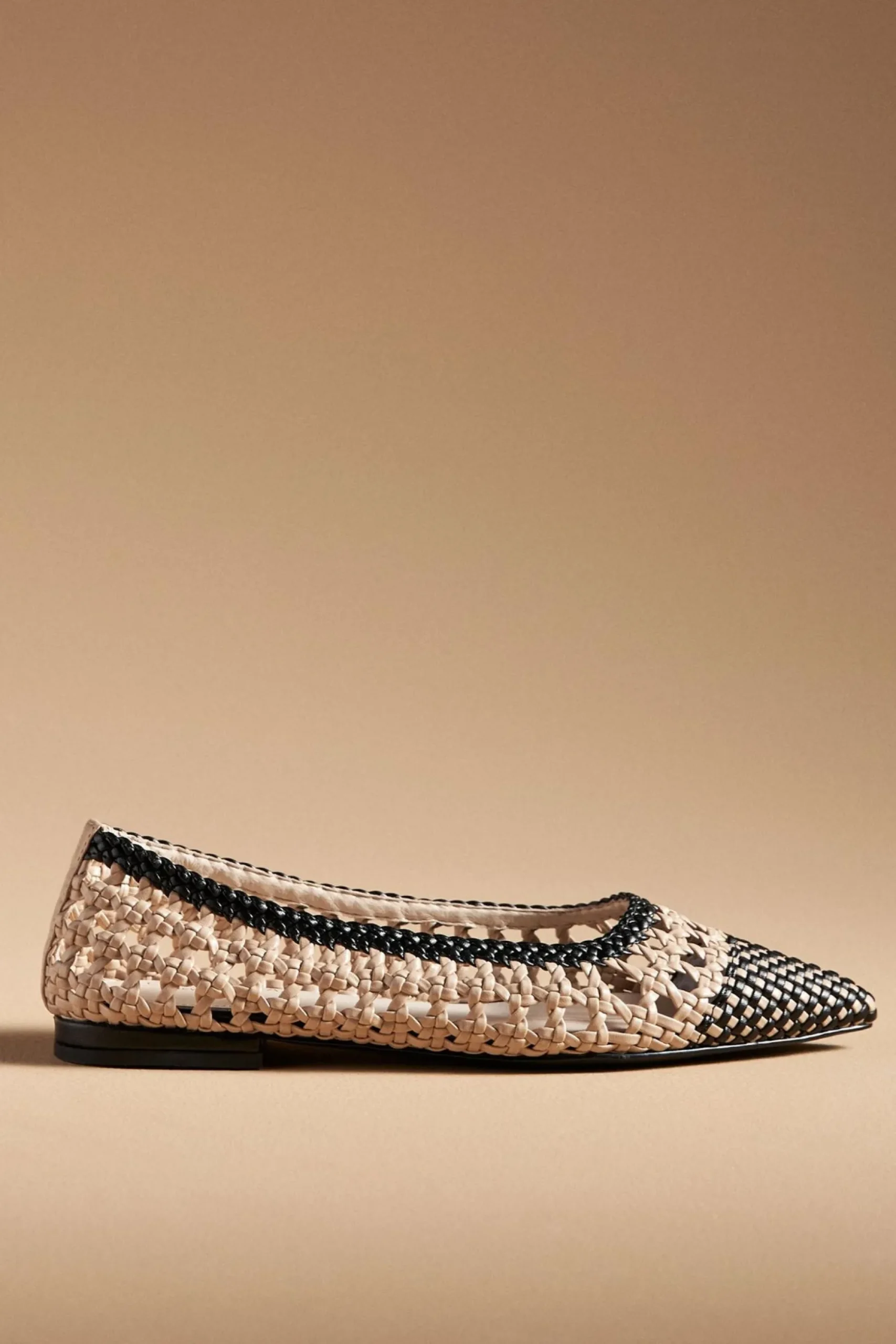 BRIE WOVEN NUDE/BLACK