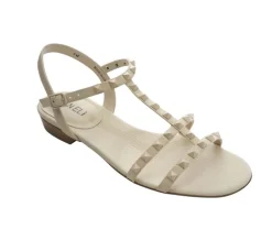 BRUNEL CREAM MILLED LEATHER