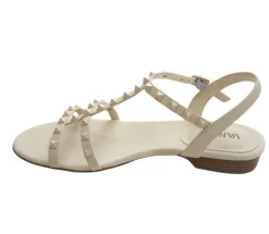 BRUNEL CREAM MILLED LEATHER