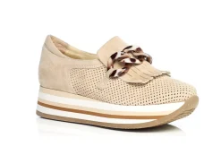 CADIE TASSEL LOAFER CAMEL SUEDE