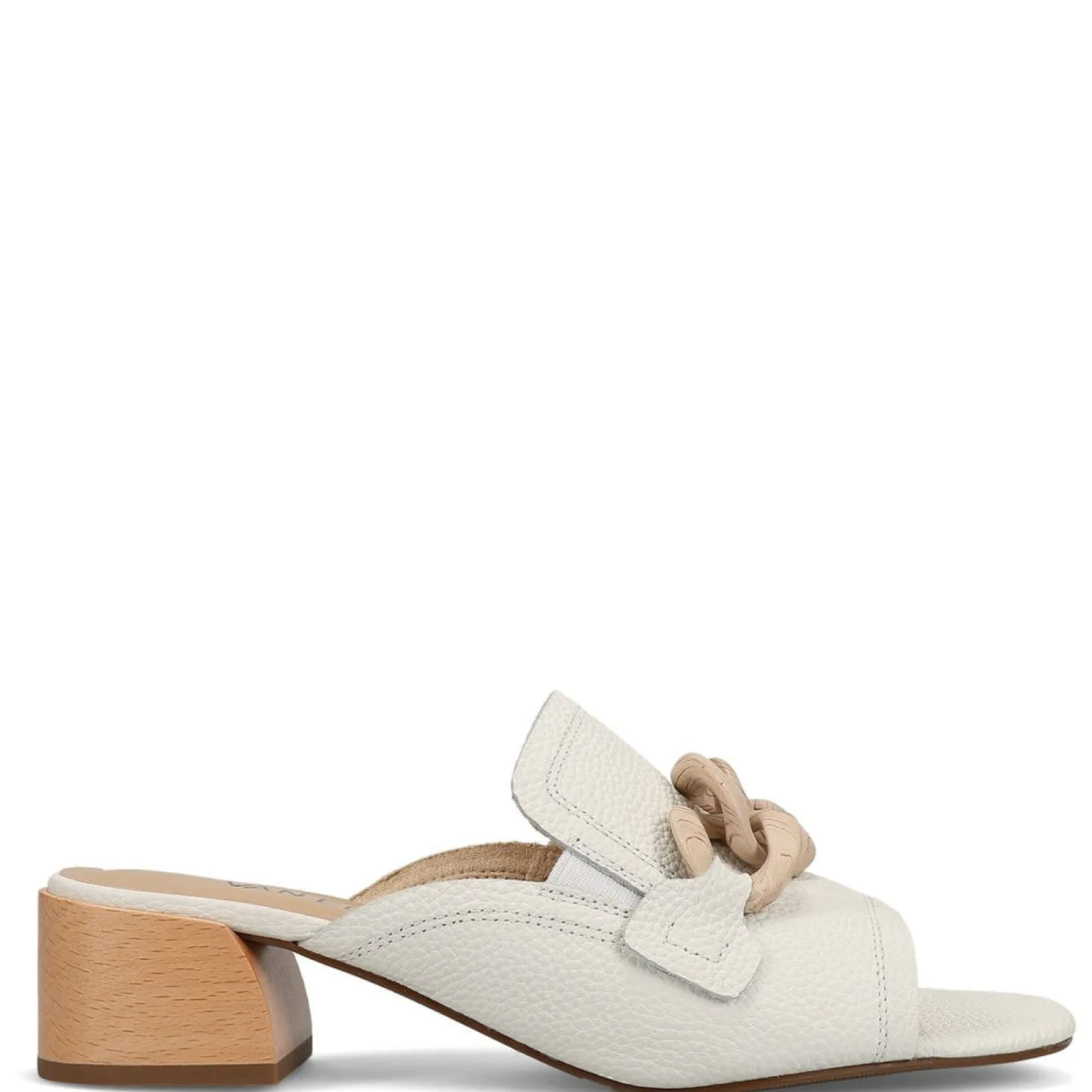 CANNIA WHITE MILLED LEATHER