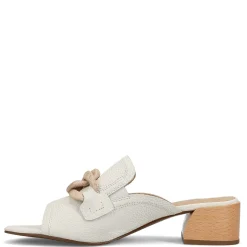 CANNIA WHITE MILLED LEATHER