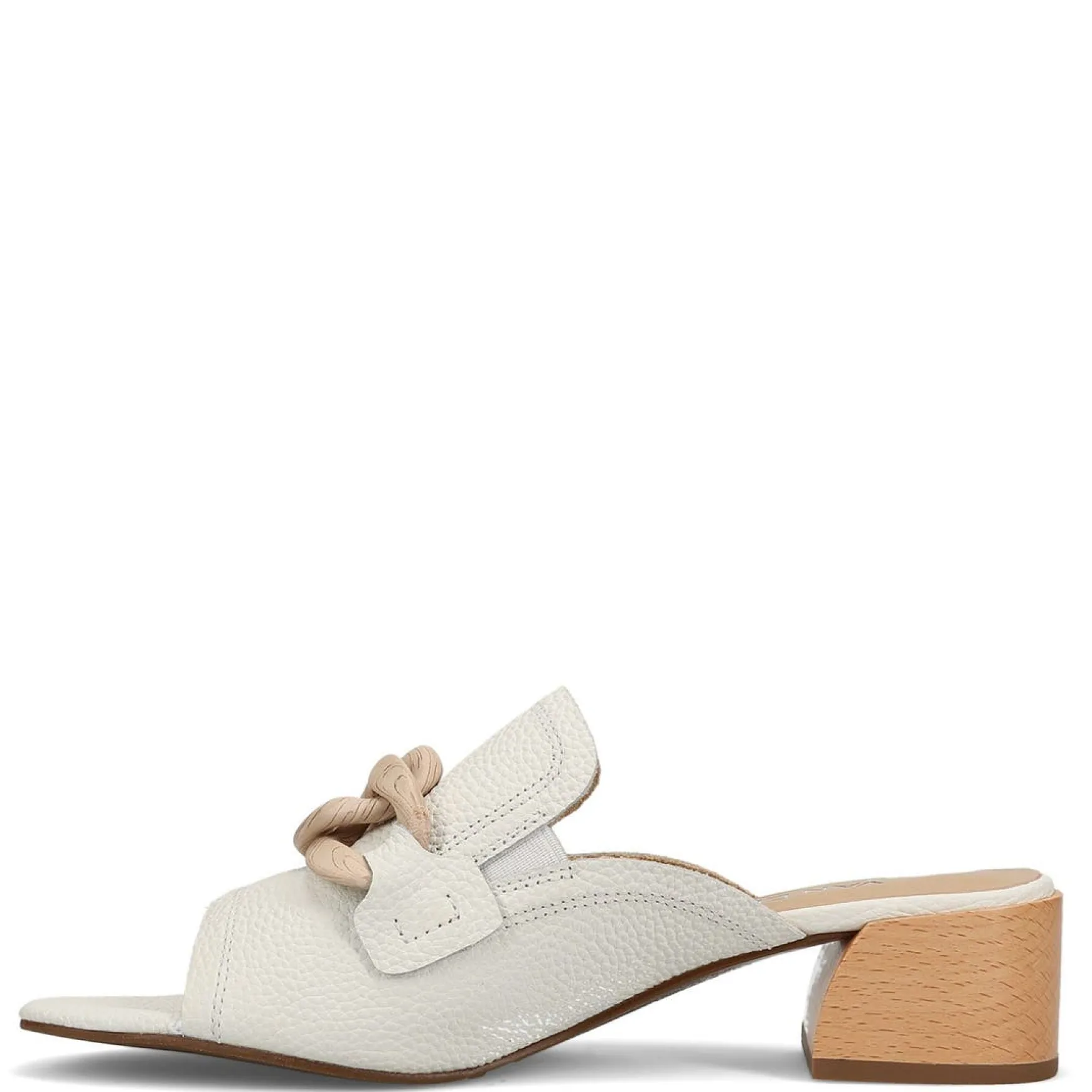 CANNIA WHITE MILLED LEATHER
