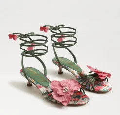 CARLA GREEN SATIN