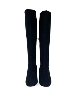 CAROLYN BLACK STRETCH SUEDE
