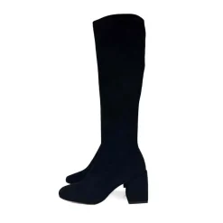 CAROLYN BLACK STRETCH SUEDE