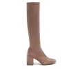 CAROLYN TAUPE STRETCH SUEDE