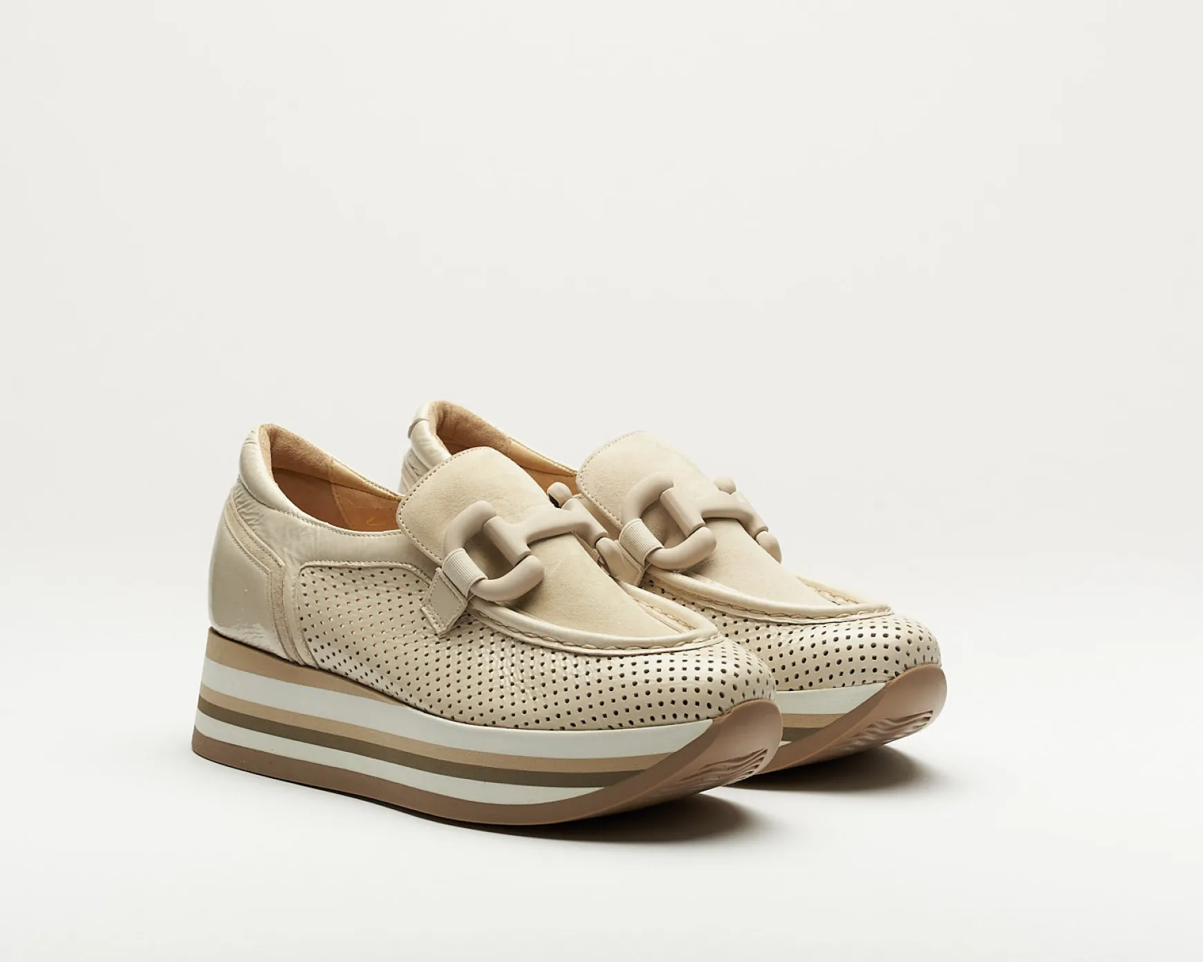 CLARICE COCO PATENT/COCO SUEDE PLUG