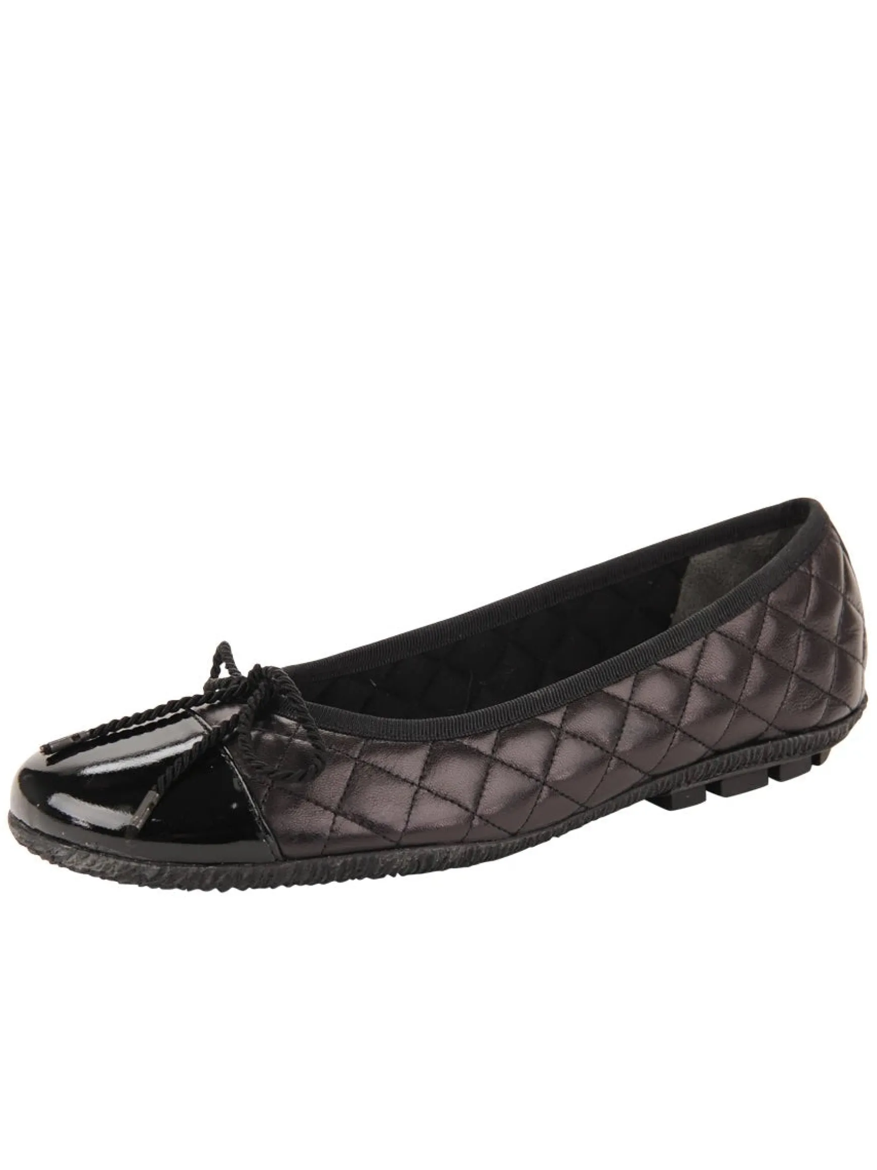 COZY BLK PATENT TOE/BLK