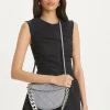FLEMING MINI SOFT LEATHER CRESCENT SLATE