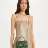 KIRA DIAMOND QUILT MINI TOP HANDLE BASIL