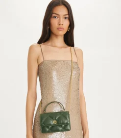 KIRA DIAMOND QUILT MINI TOP HANDLE BASIL