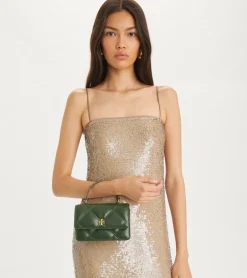 KIRA DIAMOND QUILT MINI TOP HANDLE BASIL