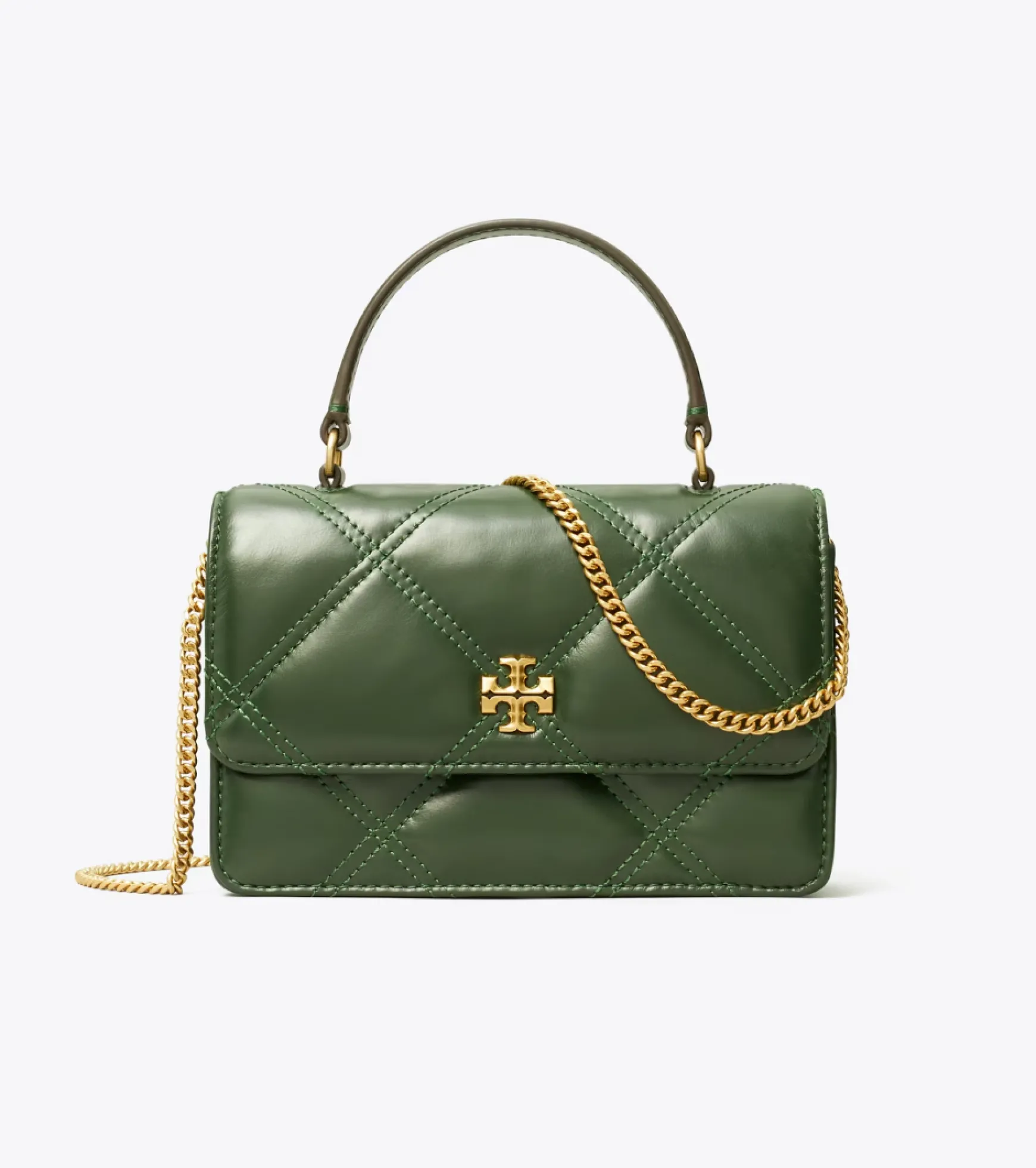KIRA DIAMOND QUILT MINI TOP HANDLE BASIL