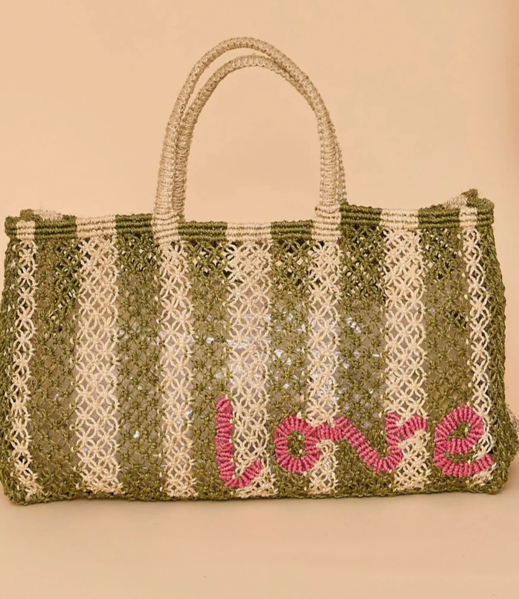 LAVINIA LOVE KHAKI/NATURAL/PINK