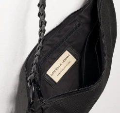 LIA SMALL HOBO BLACK SCALES