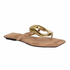 LINQUES TAN SUEDE /GOLD