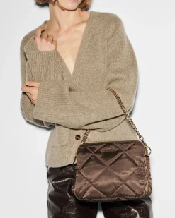 MADISON QUILTED CROSSBODY WALNUT