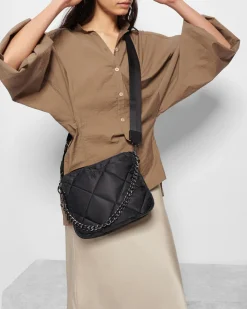 MADISON QUILTED CROSSBODY BLACK