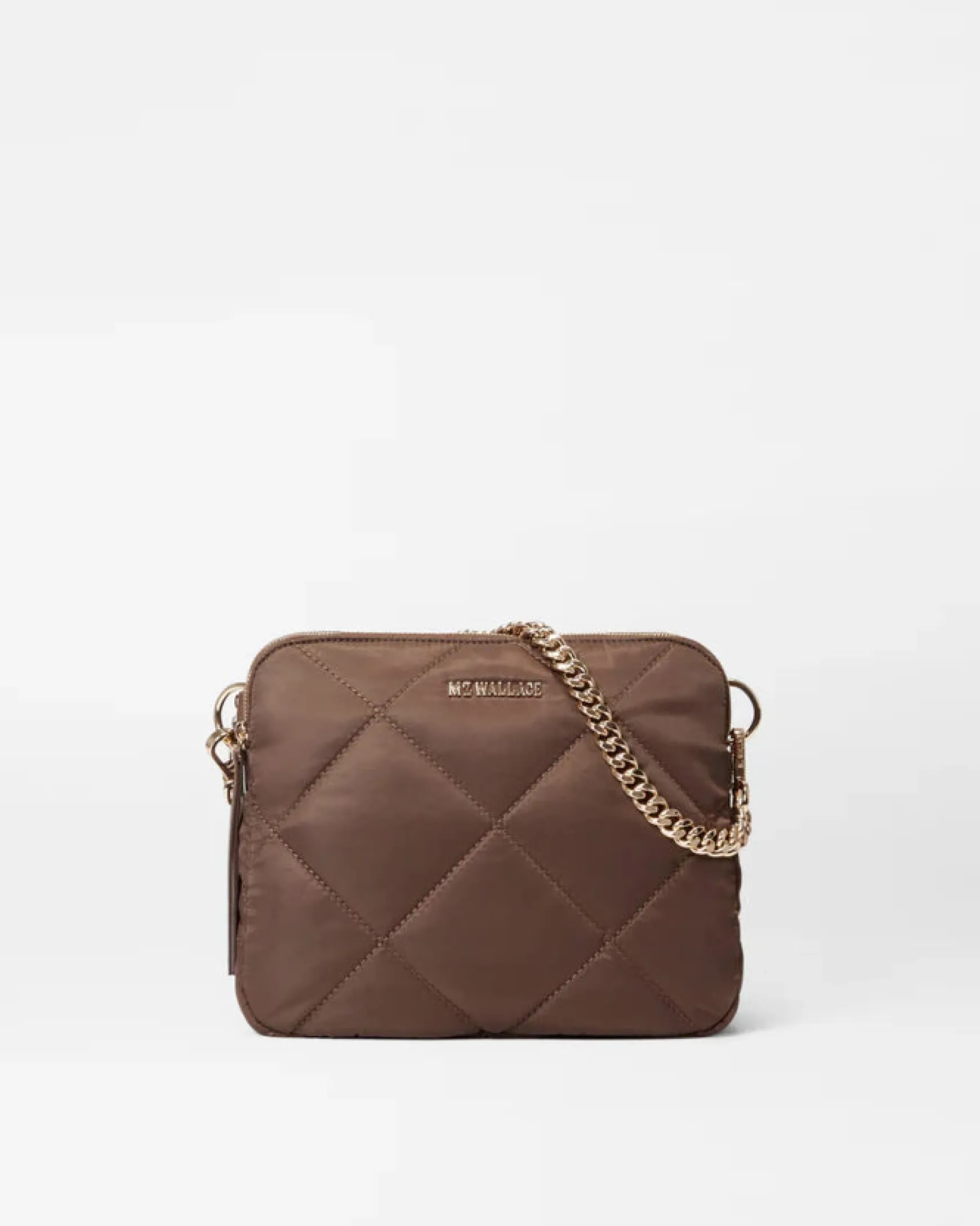 MADISON QUILTED CROSSBODY WALNUT