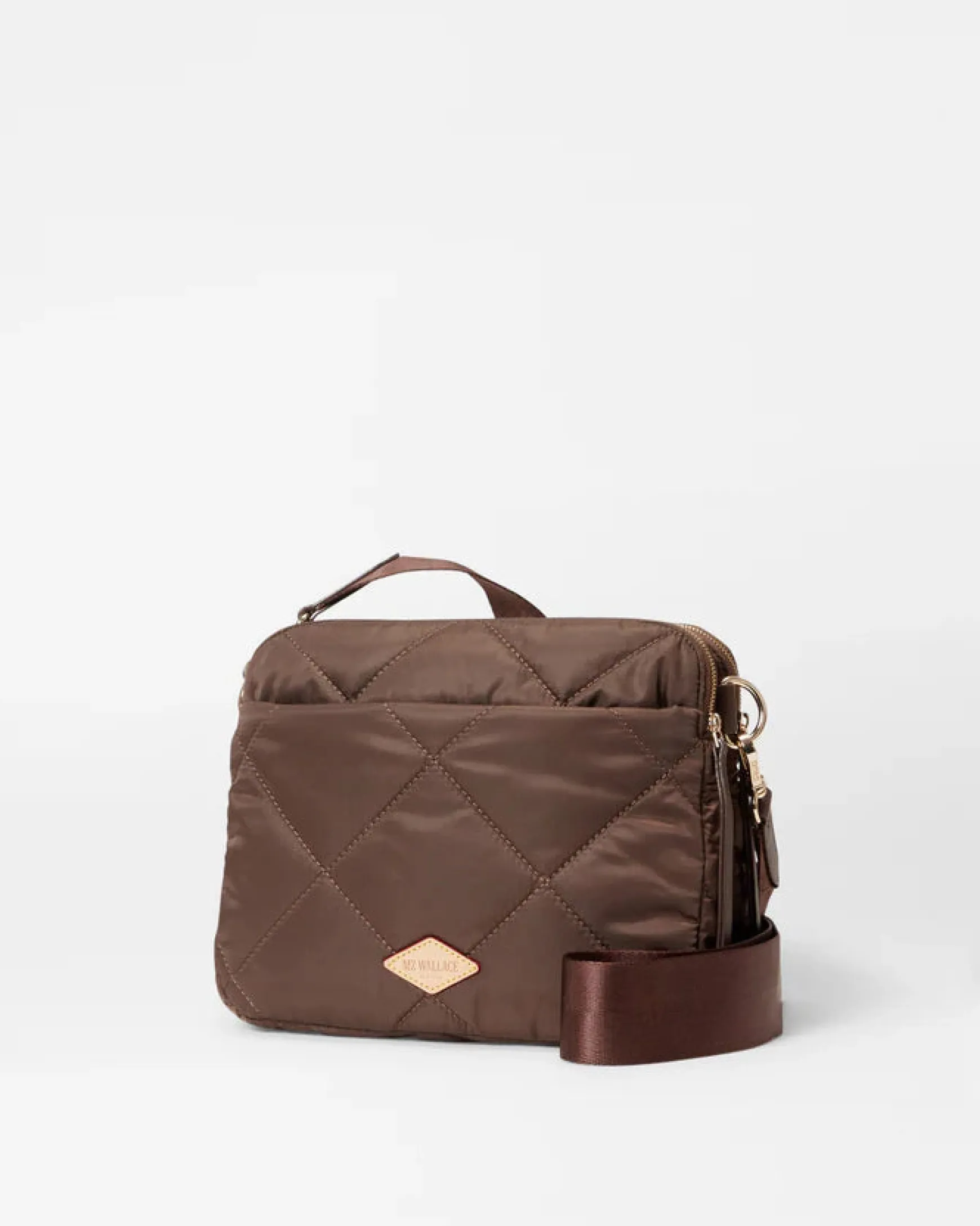 MADISON QUILTED CROSSBODY WALNUT
