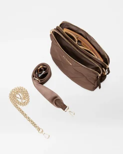 MADISON QUILTED CROSSBODY WALNUT