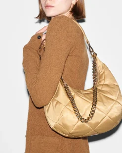 MADISON QUILTED SHOULDER CAMEL