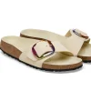 MADRID BIG BUCKLE ECRU NUBUCK W/IRIDESCENT BUCKLE
