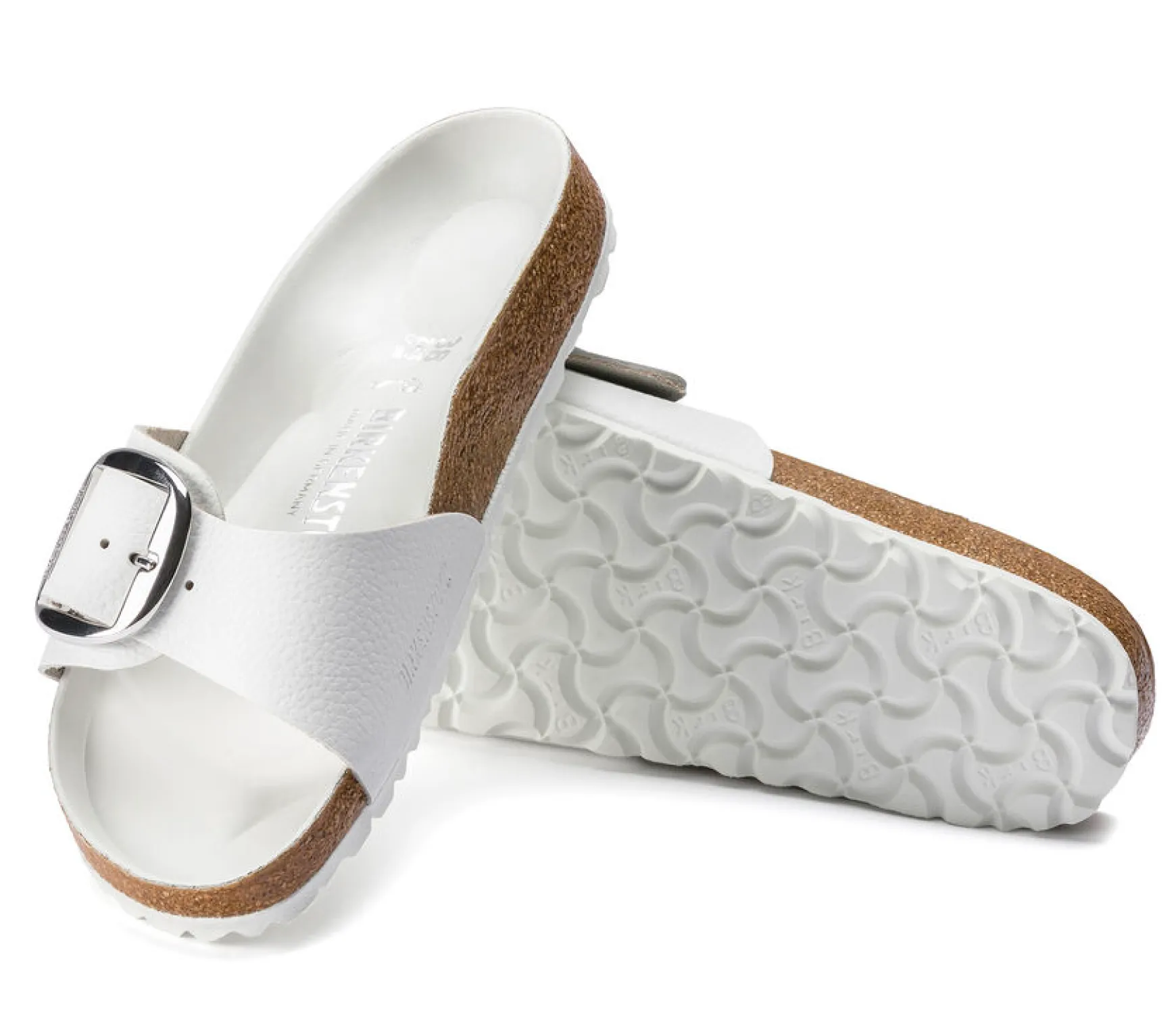 MADRID BIG BUCKLE WHITE LEATHER