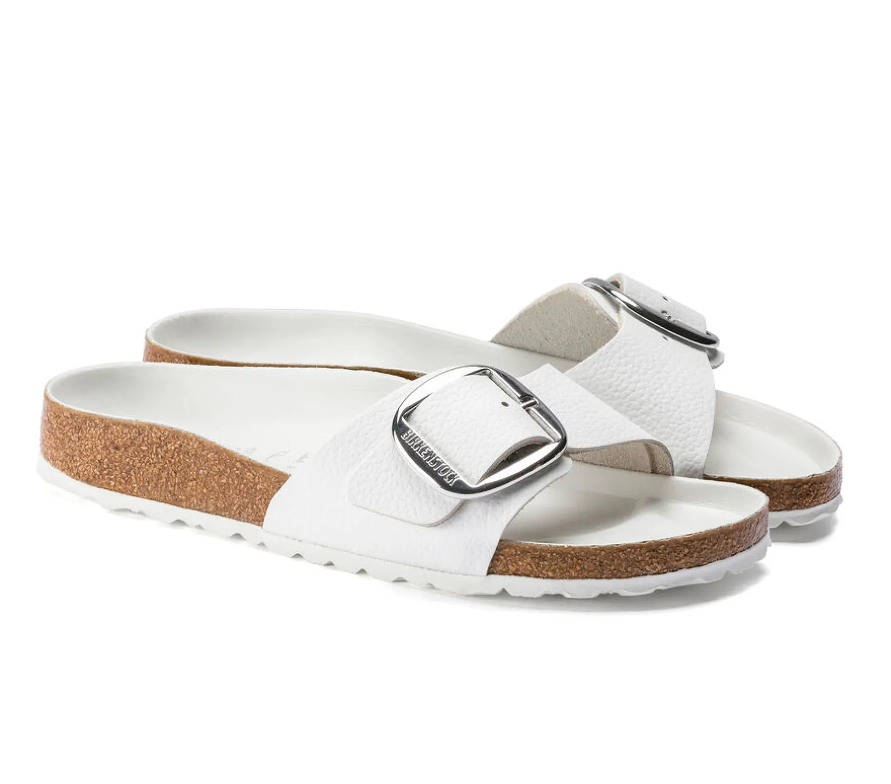 MADRID BIG BUCKLE WHITE LEATHER