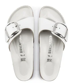 MADRID BIG BUCKLE WHITE LEATHER