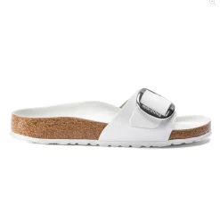 MADRID BIG BUCKLE WHITE LEATHER