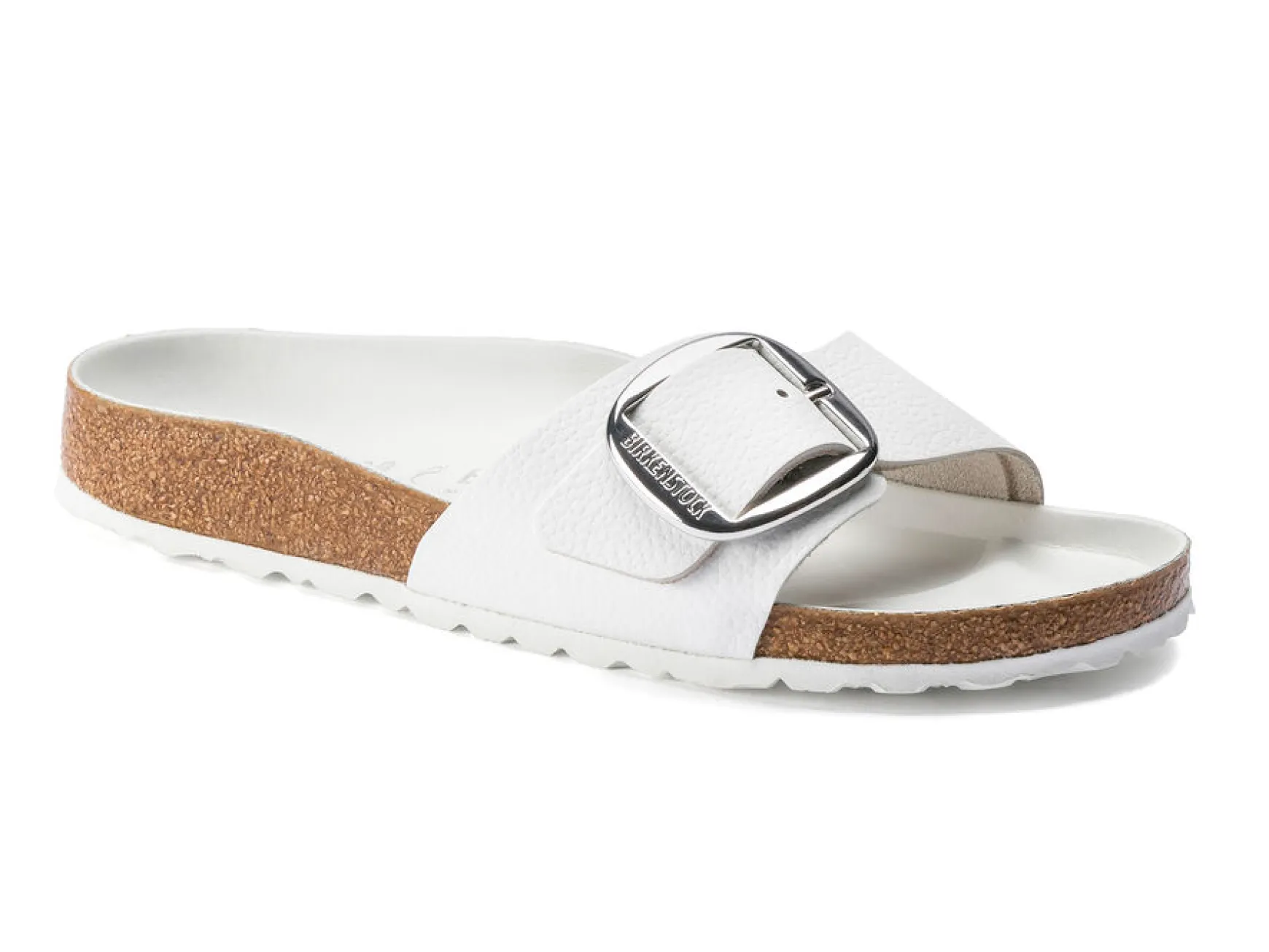 MADRID BIG BUCKLE WHITE LEATHER