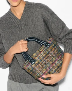 METRO MINI TOTE MULTI GOLD TWEED