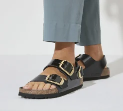 MILANO BIG BUCKLE BLACK HIGH SHINE