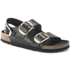 MILANO BIG BUCKLE BLACK HIGH SHINE