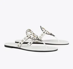 MILLER EYELET SANDAL CLOUD/SILVER