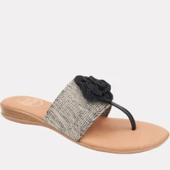 NARA BLACK/BEIGE LINEN
