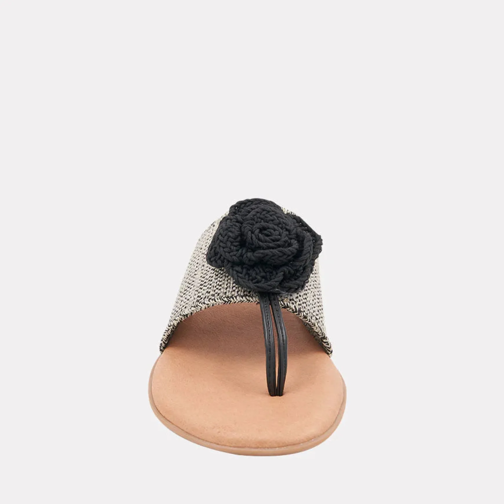 NARA BLACK/BEIGE LINEN