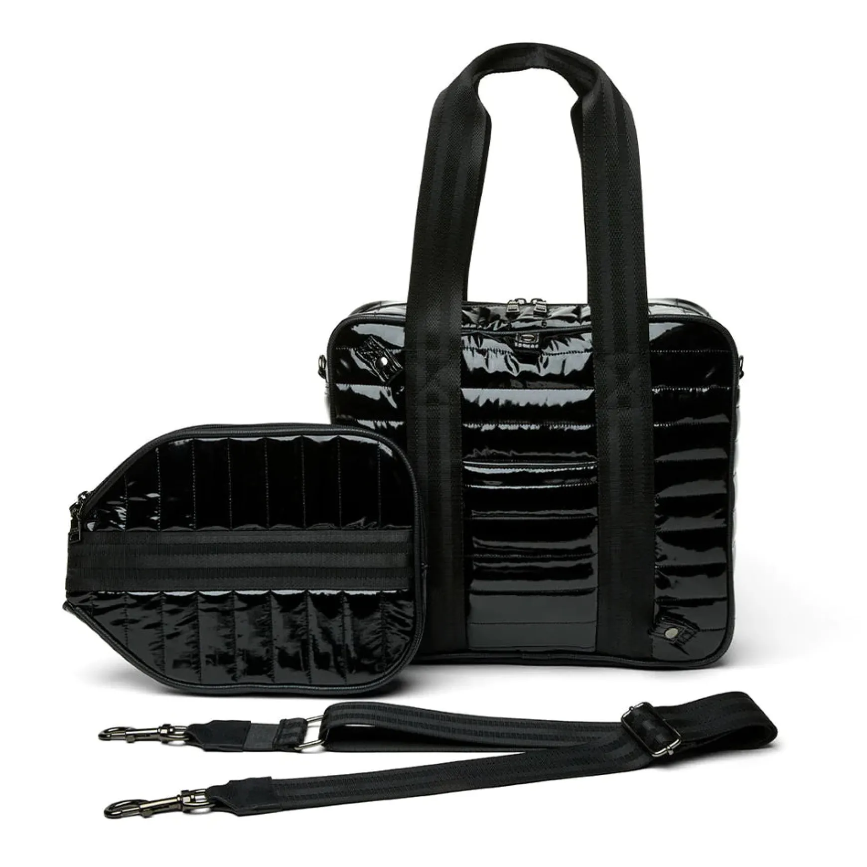 PICKLEBALL BAG BLACK PATENT