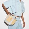RAFFIA MINI TOTE CHAMBRAY