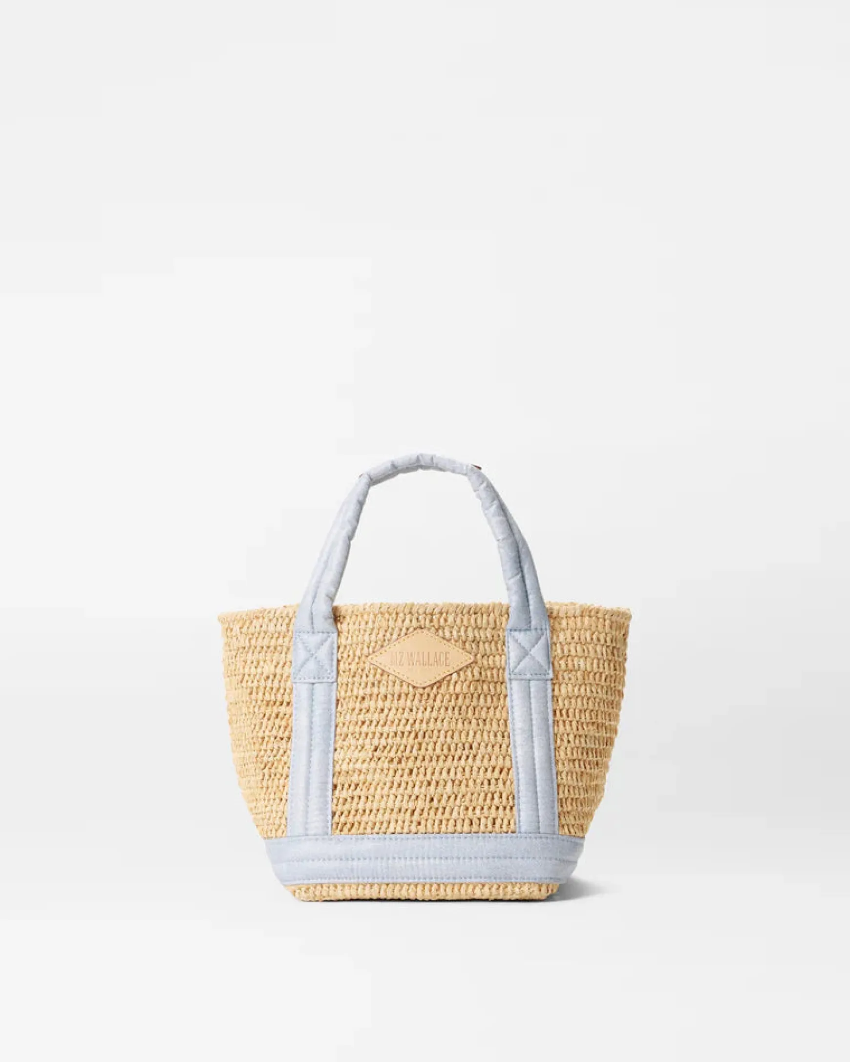 RAFFIA MINI TOTE CHAMBRAY