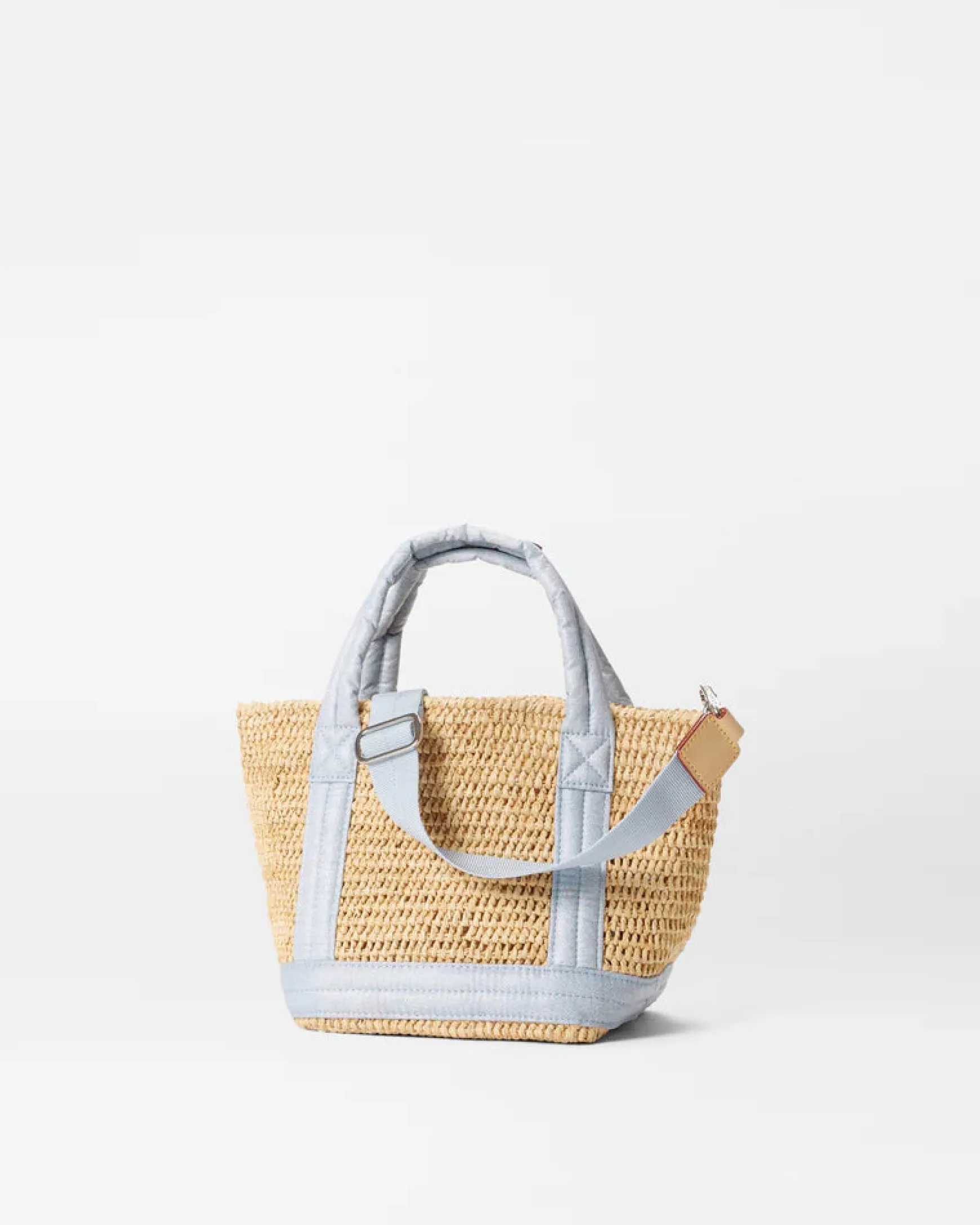 RAFFIA MINI TOTE CHAMBRAY