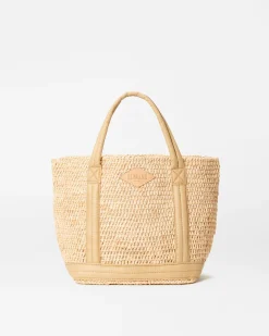 RAFFIA SMALL TOTE CAMEL