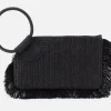 SABLE BLACK RAFFIA WITH FRINGE